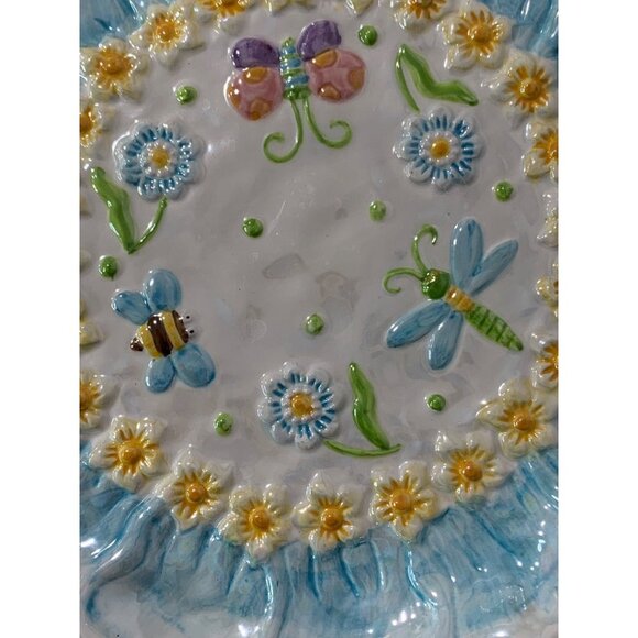 CottonTale Collection Decorative Dish Easter Spring Textured 8 Inch - Picture 2 of 6